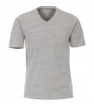 Bawełniana koszulka męska T-Shirt w serek melanż 660-70
