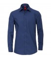 niebieska bawełniana koszula męska biznes Non Iron Redmond regular fit 150300-11