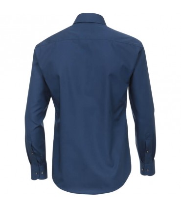 niebieska bawełniana koszula męska biznes Non Iron Redmond modern fit 150110-11