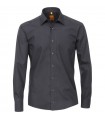 szara bawełniana koszula męska biznes Non Iron Redmond modern fit 150110-79