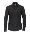 koszula męska z ekstra długim rękawem czarna Non Iron Redmond modern fit 150210-90
