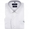 Biała koszula męska Chiao z kontrastem w odcieniach szarości 6b