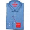 Non Iron - bawełniana koszula wizytowa w tonacji niebieskiej,  z długim rękawem 11000320011