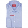Non Iron - Niebieska koszula wizytowa Modern Fit z długim rękawem 42060326911